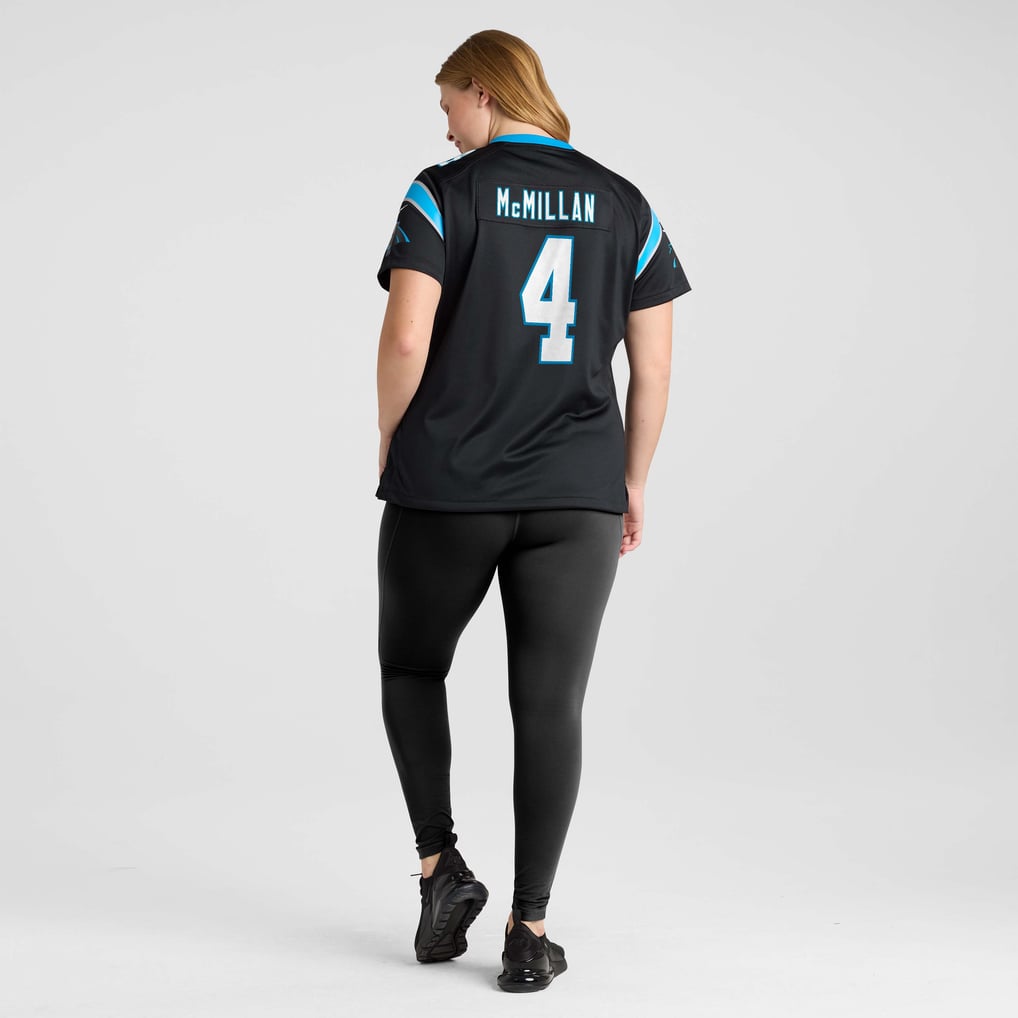 Women's Carolina Panthers Tetairoa McMillan Nike Black Team Game Jersey - Image 8