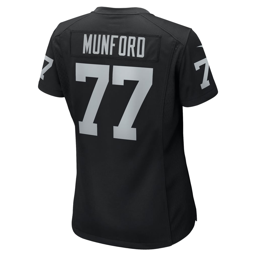 Women's Las Vegas Raiders Thayer Munford Jr. Nike  Black Team Game Jersey - Image 4
