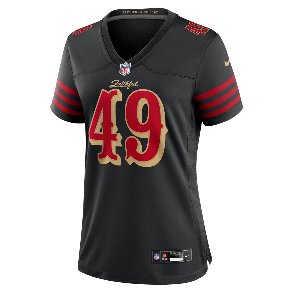 Women's San Francisco 49ers The Faithful Nike Black Rivalries Collection Game Jersey - Image 3