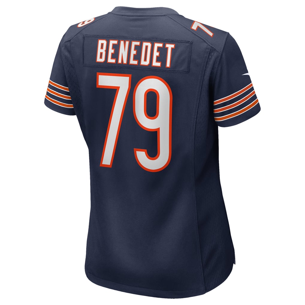 Women's Chicago Bears Theo Benedet Nike Navy Team Game Jersey - Image 4