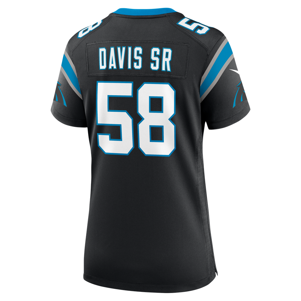 Women's Carolina Panthers Thomas Davis Sr. Nike Black Team Retired Game Jersey - Image 4