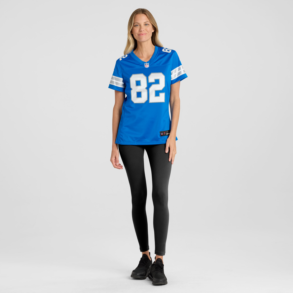 Women's Detroit Lions Thomas Gordon Nike  Blue Team Game Jersey - Image 5