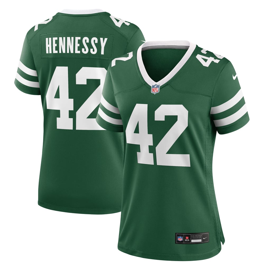 Women's New York Jets Thomas Hennessy Nike Legacy Green Game Jersey - Image 1