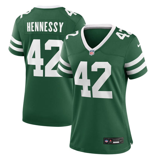Women's New York Jets Thomas Hennessy Nike Legacy Green Game Jersey - Image 1