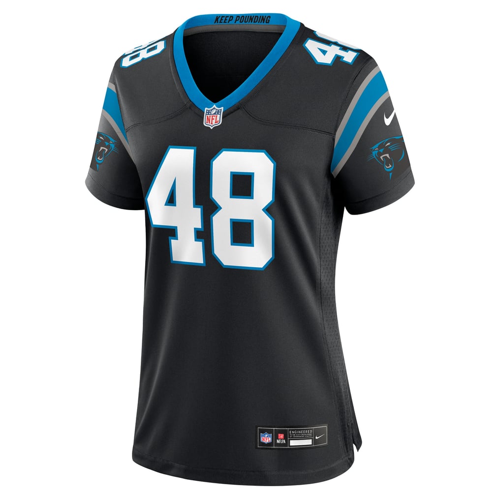 Women's Carolina Panthers Thomas Incoom Nike Black Team Game Jersey - Image 3