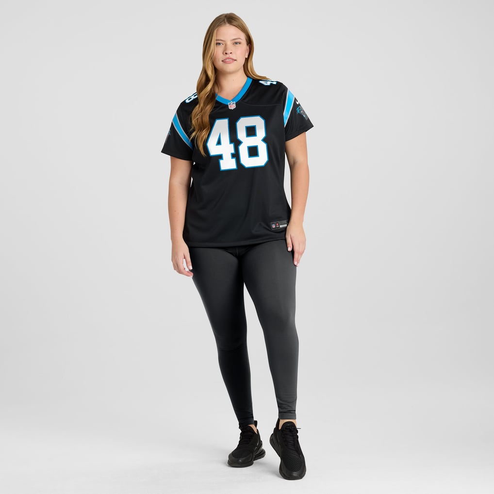 Women's Carolina Panthers Thomas Incoom Nike Black Team Game Jersey - Image 7