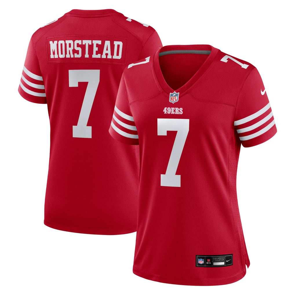 Women's San Francisco 49ers Thomas Morstead Nike  Scarlet Team Game Jersey - Image 1
