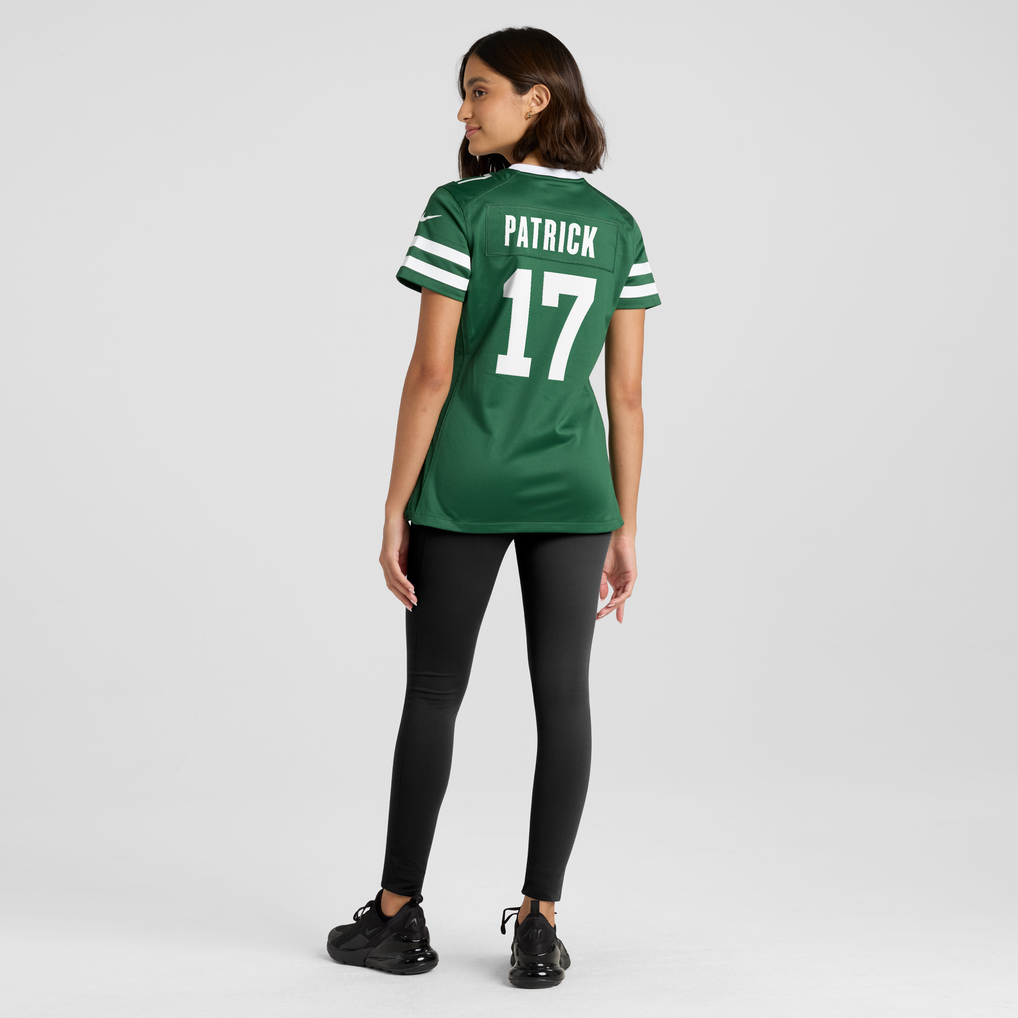 Women's New York Jets Tim Patrick Nike Legacy Green Team Game Jersey - Image 4