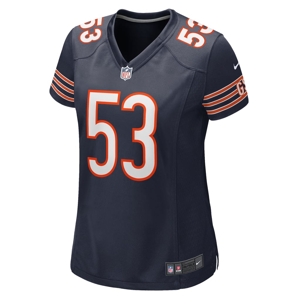 Women's Chicago Bears TJ Edwards Nike Navy Game Player Jersey - Image 3
