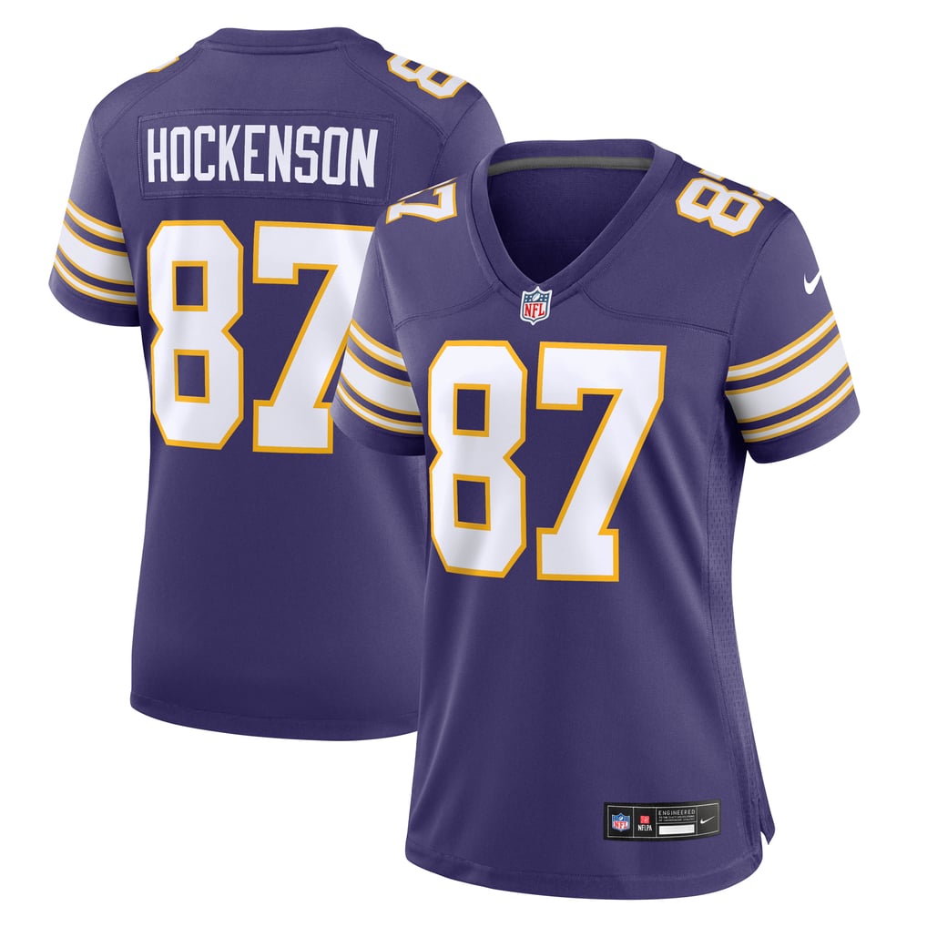 Women's Minnesota Vikings T.J. Hockenson Nike Purple Player Jersey - Image 1