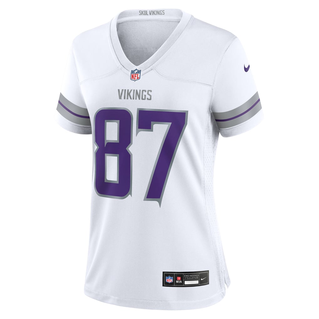 Women's Minnesota Vikings T.J. Hockenson Nike White Alternate Game Player Jersey - Image 3