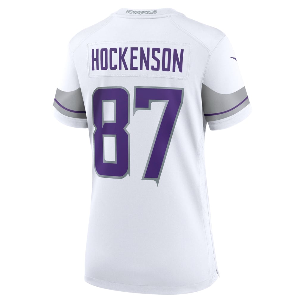 Women's Minnesota Vikings T.J. Hockenson Nike White Alternate Game Player Jersey - Image 4