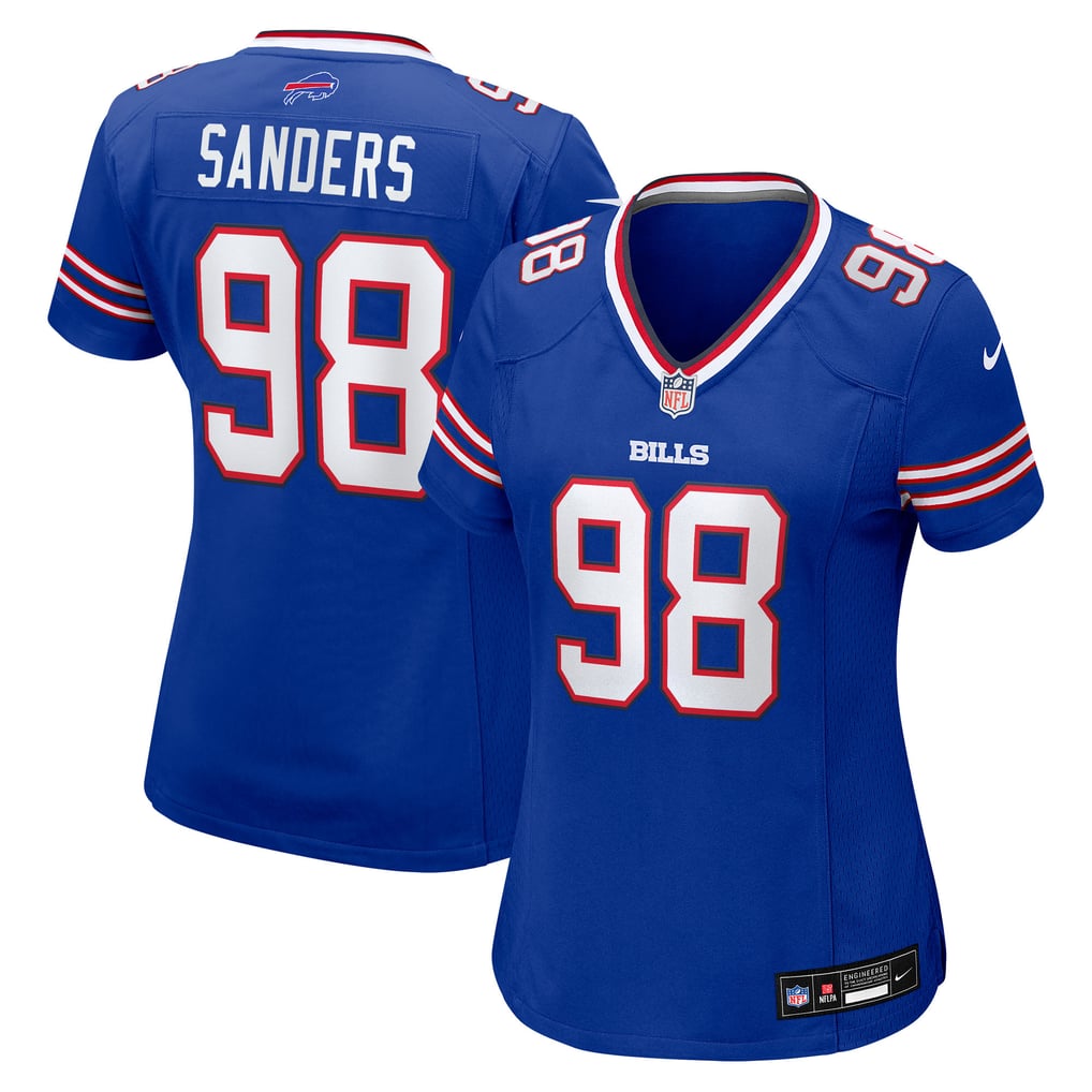 Women's Buffalo Bills T.J. Sanders Nike  Royal Team Game Jersey - Image 2