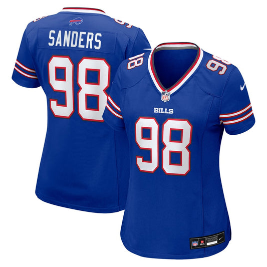 Women's Buffalo Bills T.J. Sanders Nike  Royal Team Game Jersey - Image 1