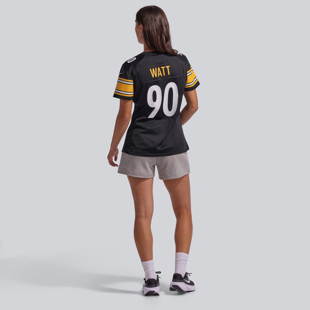 Women's Nike T.J. Watt Black Pittsburgh Steelers Game Jersey - Image 6