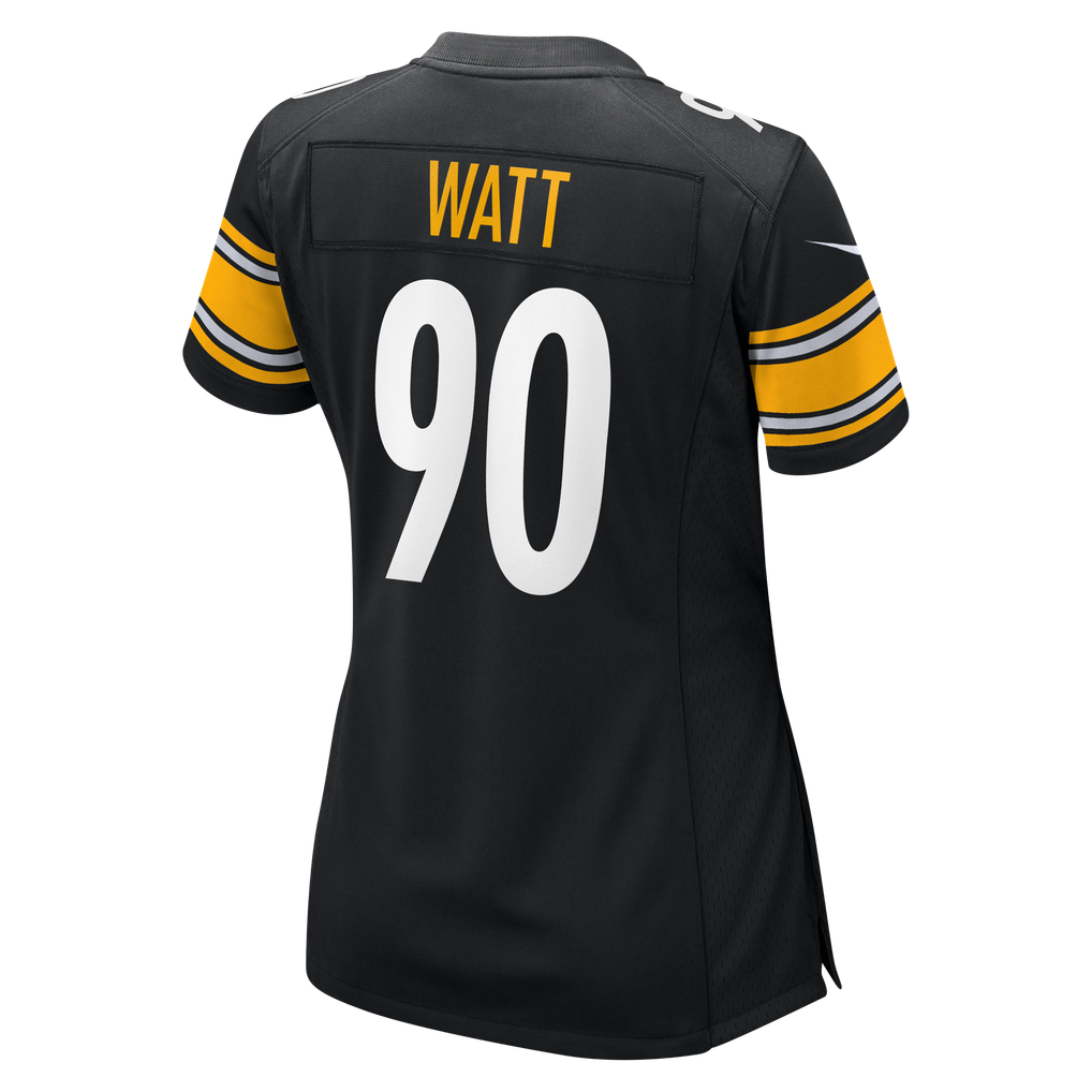 Women's Nike T.J. Watt Black Pittsburgh Steelers Game Jersey - Image 8
