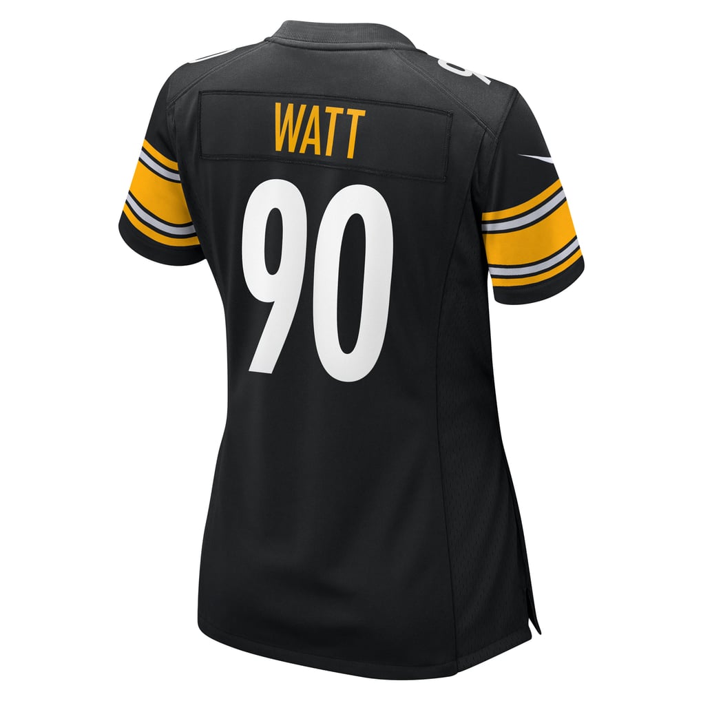 Women's Pittsburgh Steelers T.J. Watt Nike  Black Team Game Jersey - Image 4