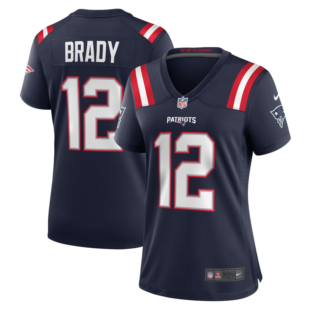 Women's New England Patriots Tom Brady Nike Navy Retired Game Jersey - Image 1