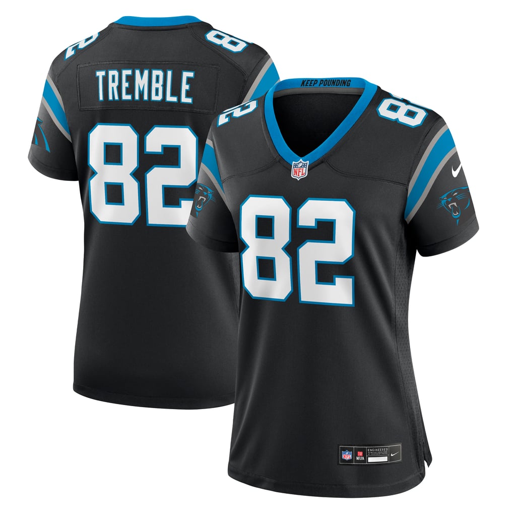 Women's Carolina Panthers Tommy Tremble Nike Black Team Game Jersey - Image 1
