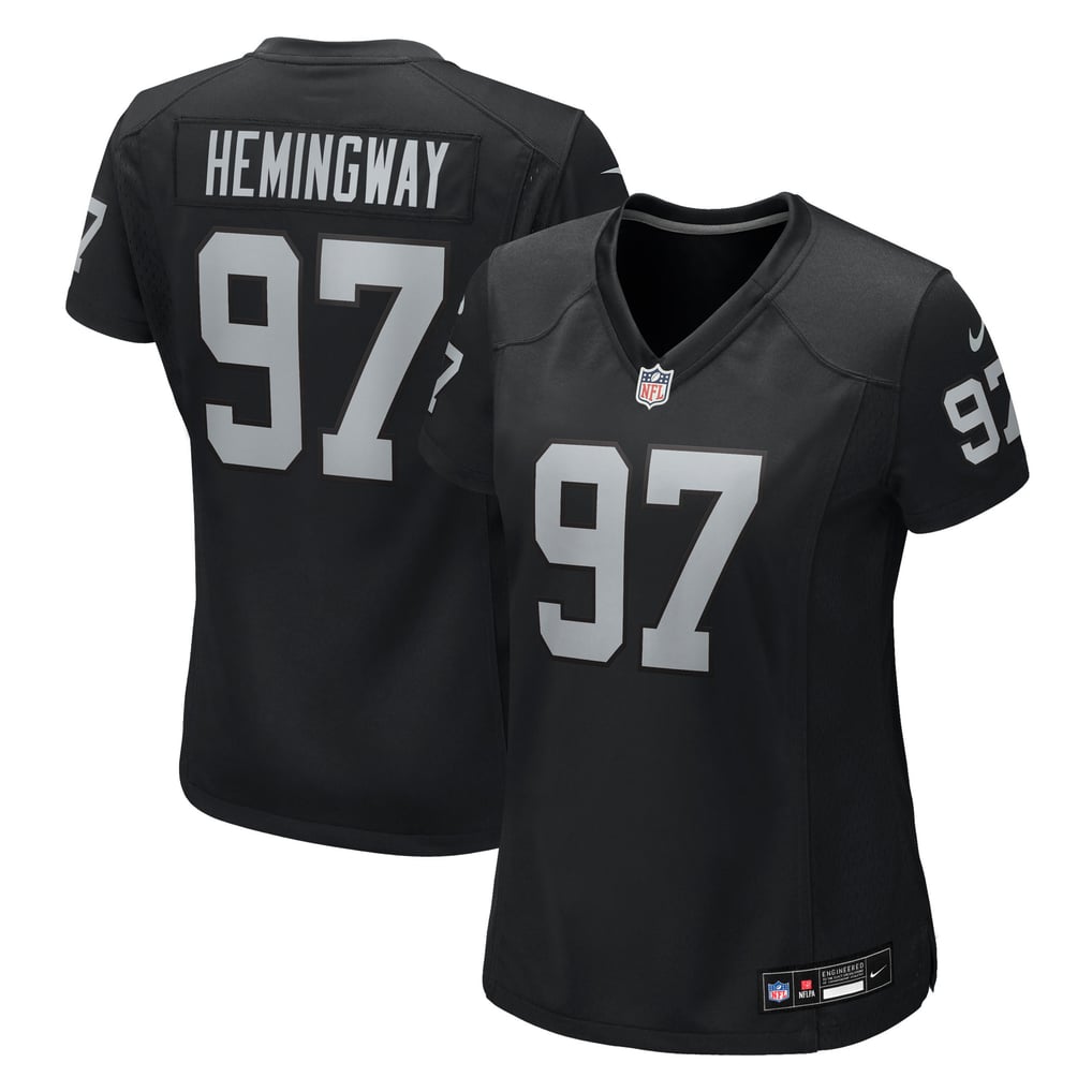 Women's Las Vegas Raiders Tonka Hemingway Nike  Black Team Game Jersey - Image 2