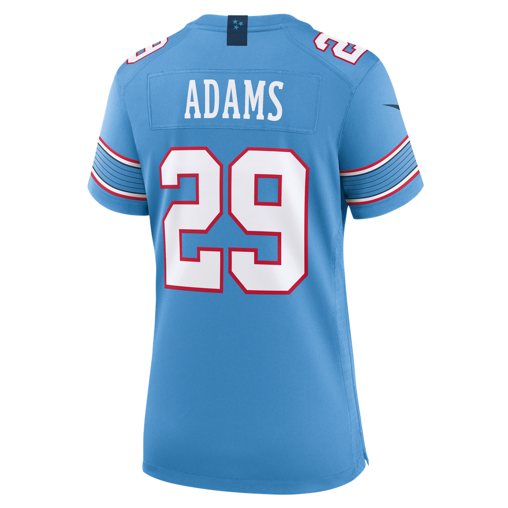 Women's Tennessee Titans Tony Adams Nike Light Blue Team Game Jersey - Image 4