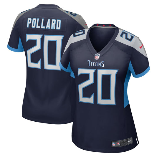 Women's Tennessee Titans Tony Pollard Nike Navy Game Player Jersey - Image 1