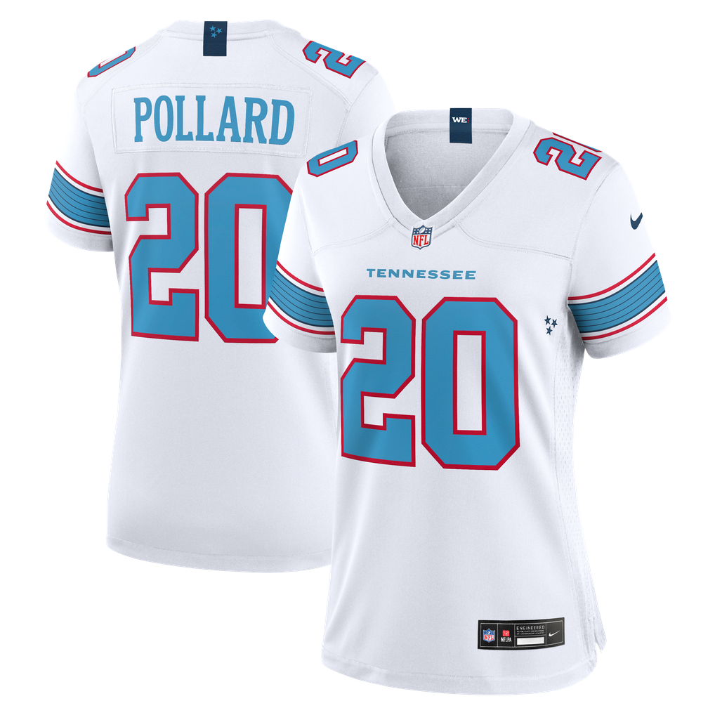 Women's Tennessee Titans Tony Pollard Nike White Game Jersey - Image 1