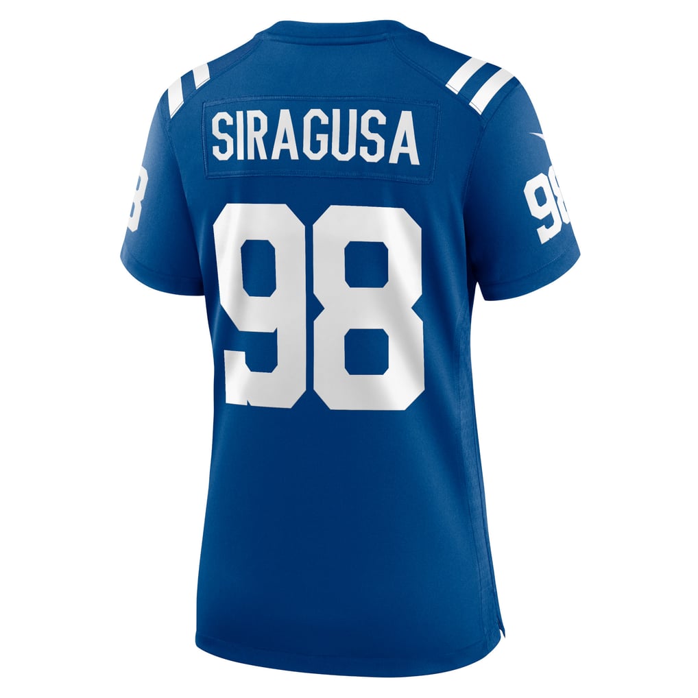 Women's Indianapolis Colts Tony Siragusa Nike Royal Game Retired Player Jersey - Image 4