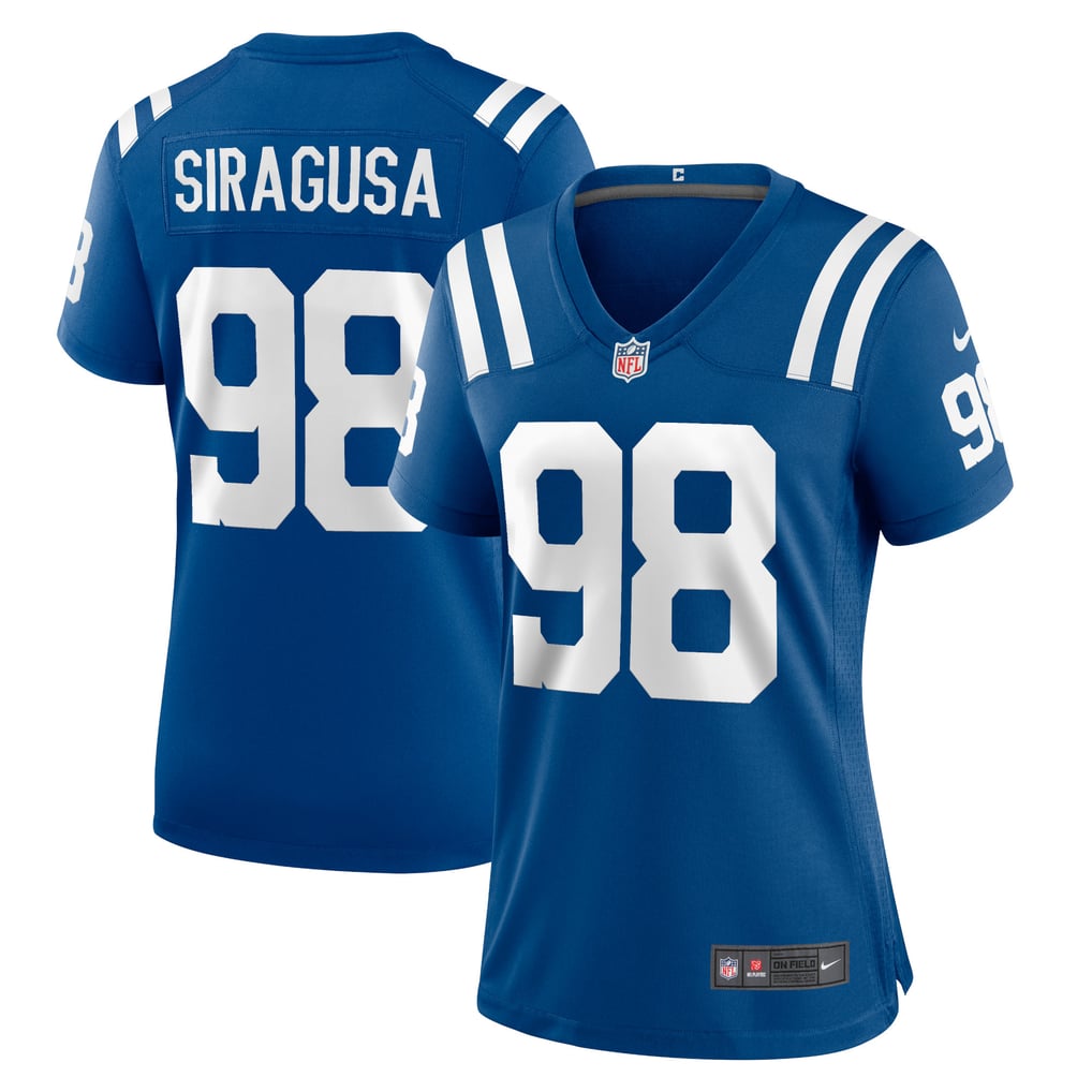 Women's Indianapolis Colts Tony Siragusa Nike Royal Game Retired Player Jersey - Image 1
