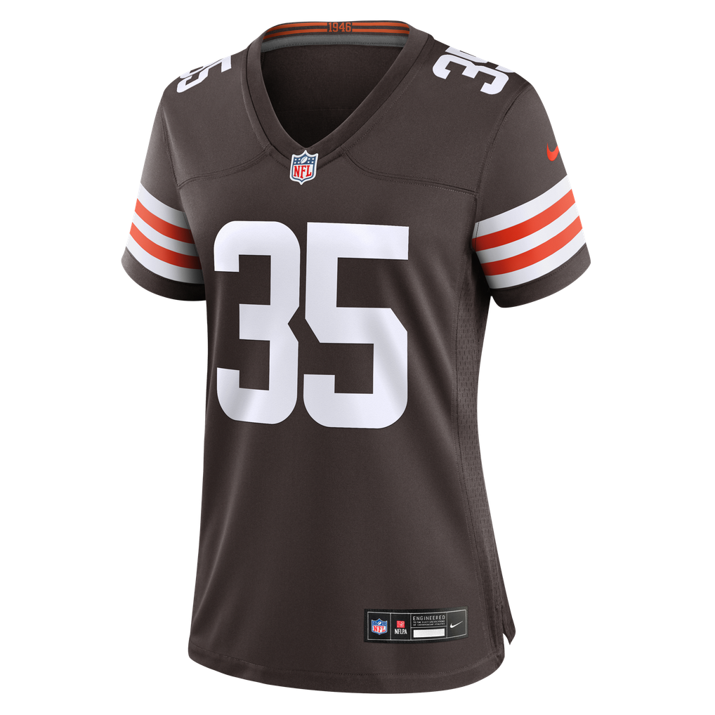 Women's Cleveland Browns Toriano Pride Jr. Nike Brown Team Game Jersey - Image 7