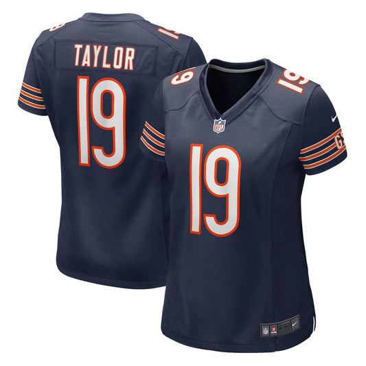 Women's Chicago Bears Tory Taylor Nike Navy Game Jersey - Image 1