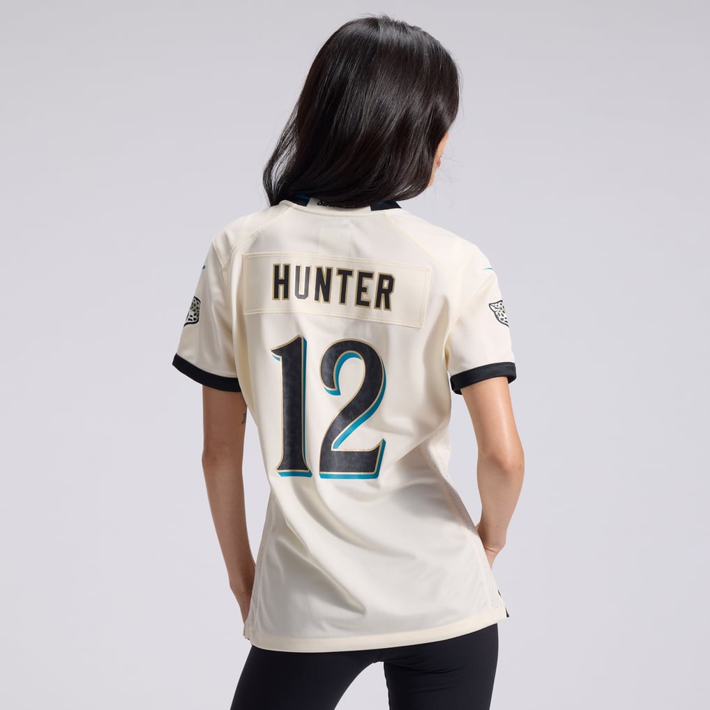Women's Jacksonville Jaguars Travis Hunter Nike Natural 2026 Rivalries Collection Game Jersey - Image 4