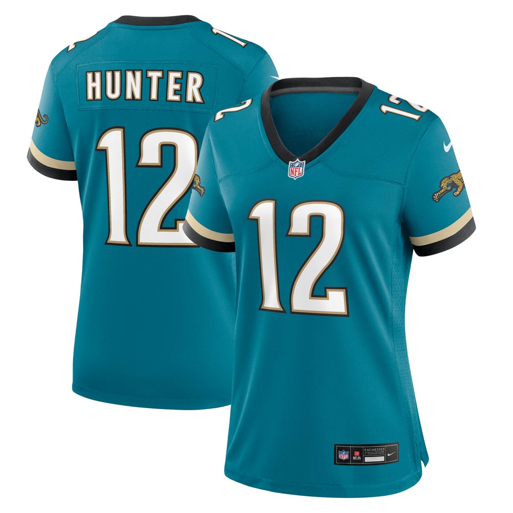 Women's Jacksonville Jaguars Travis Hunter Nike  Teal Alternate 2 Prowler Throwback Game Jersey - Image 1