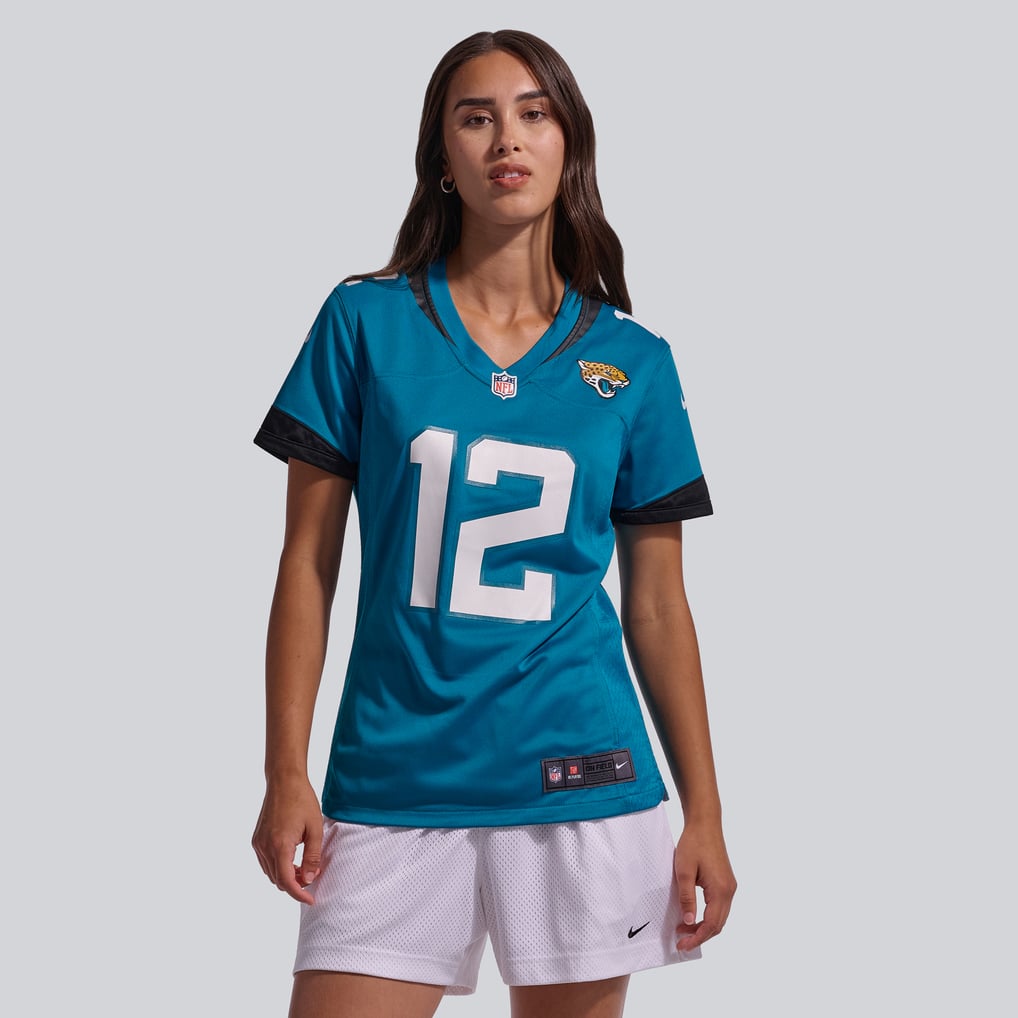 Women's Jacksonville Jaguars Travis Hunter Nike Teal Team Game Jersey - Image 3