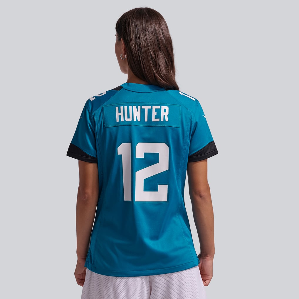 Women's Jacksonville Jaguars Travis Hunter Nike Teal Team Game Jersey - Image 4