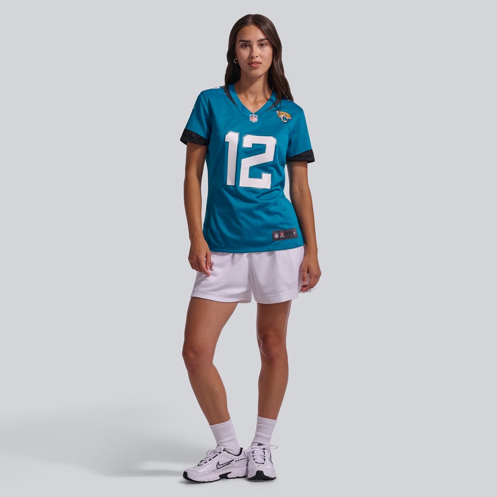 Women's Jacksonville Jaguars Travis Hunter Nike Teal Team Game Jersey - Image 5