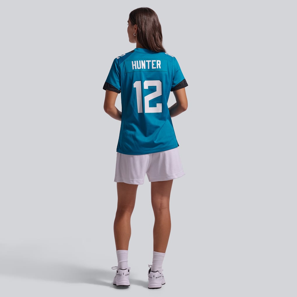 Women's Jacksonville Jaguars Travis Hunter Nike Teal Team Game Jersey - Image 6