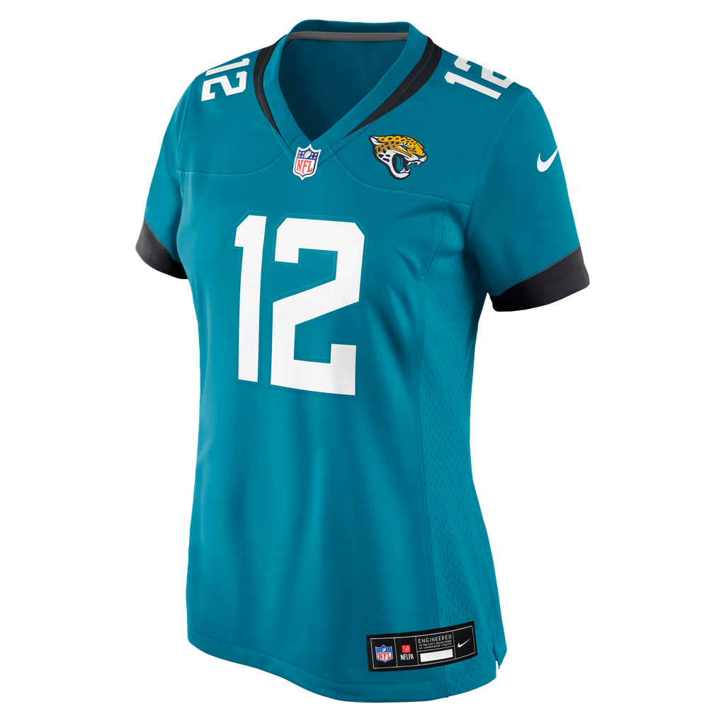 Women's Jacksonville Jaguars Travis Hunter Nike Teal Team Game Jersey - Image 7