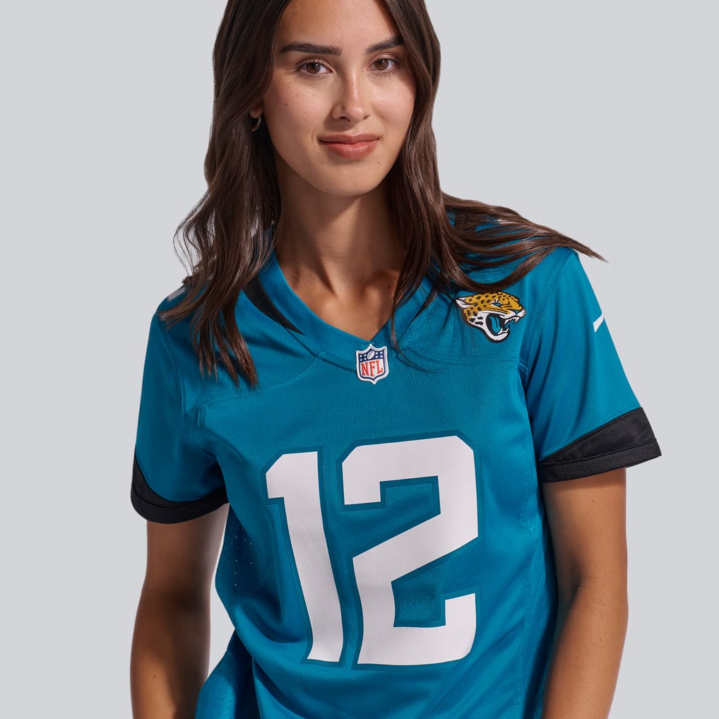 Women's Jacksonville Jaguars Travis Hunter Nike Teal Team Game Jersey - Image 10