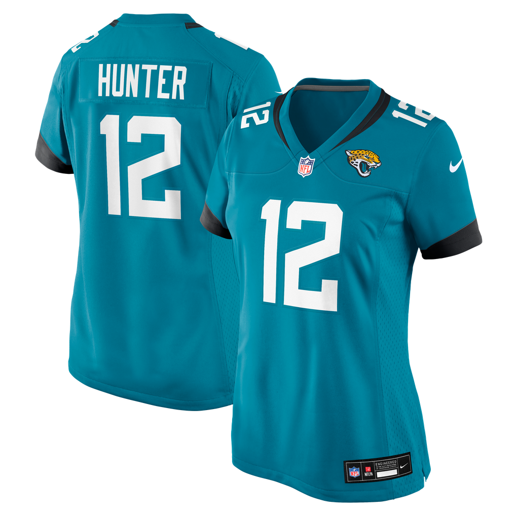 Women's Jacksonville Jaguars Travis Hunter Nike Teal Team Game Jersey - Image 1