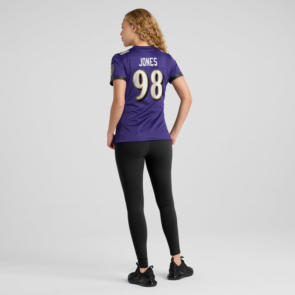 Women's Baltimore Ravens Travis Jones Nike Purple Player Game Jersey