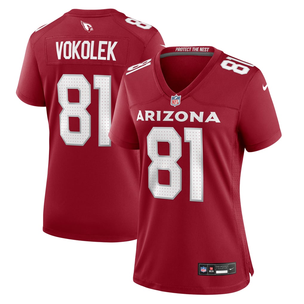 Women's Arizona Cardinals Travis Vokolek Nike  Cardinal  Game Jersey - Image 1