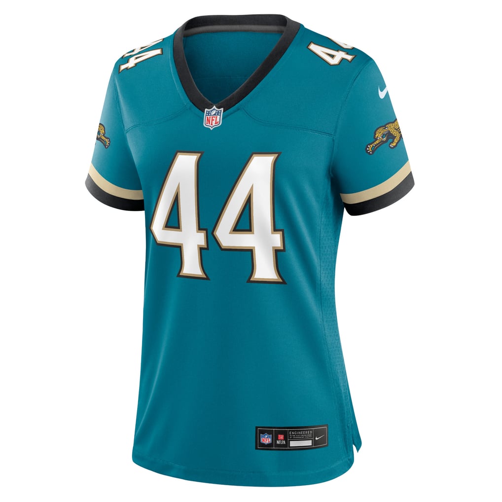 Women's Jacksonville Jaguars Travon Walker Nike Teal Prowler Throwback Game Jersey - Image 3