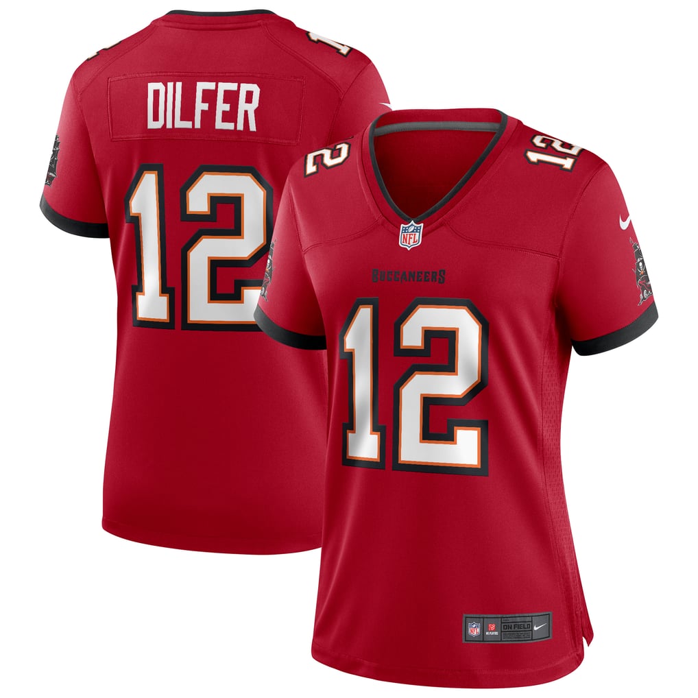 Women's Tampa Bay Buccaneers Trent Dilfer Nike Red Game Retired Player Jersey - Image 1