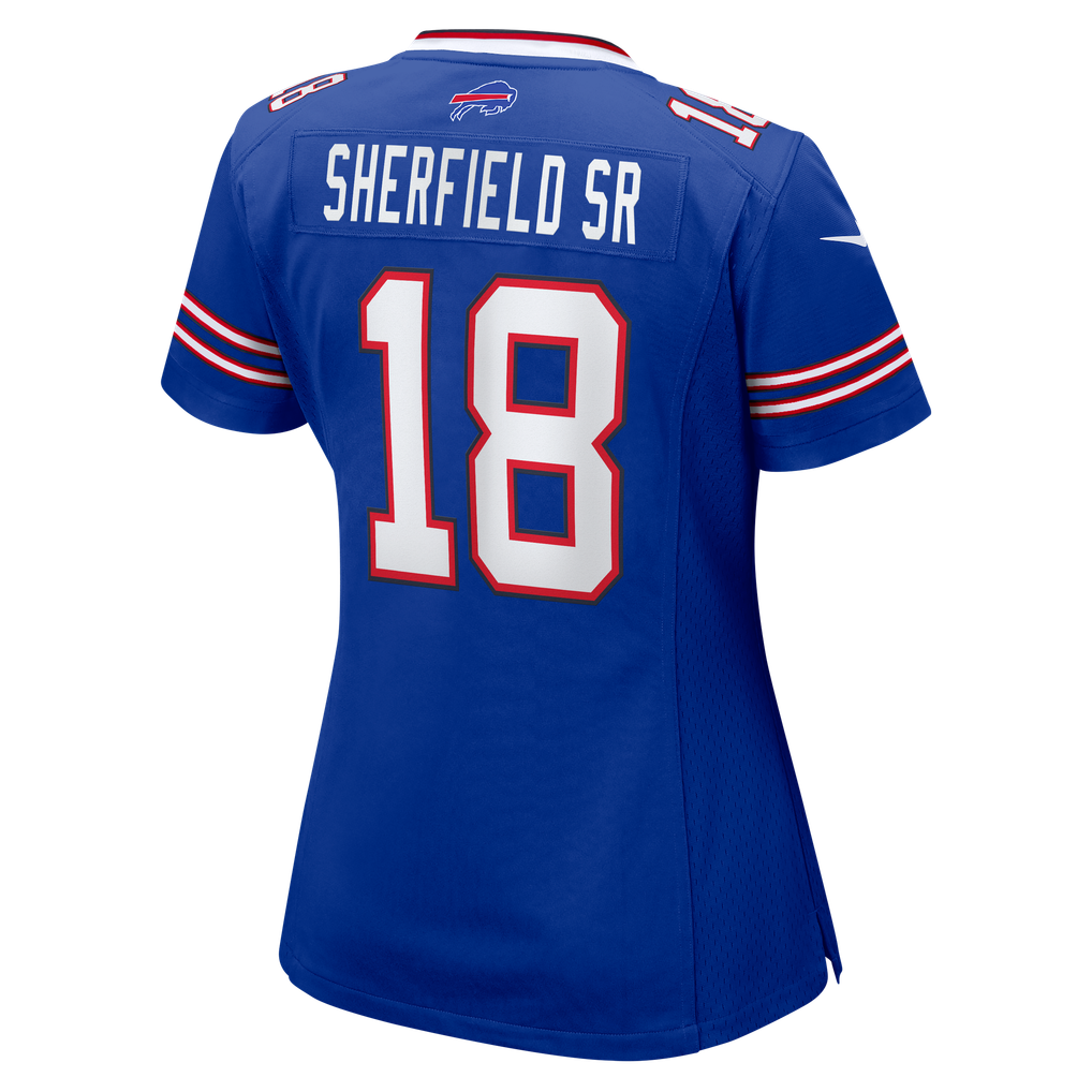 Women's Buffalo Bills Trent Sherfield Sr. Nike Royal Team Game Jersey - Image 8