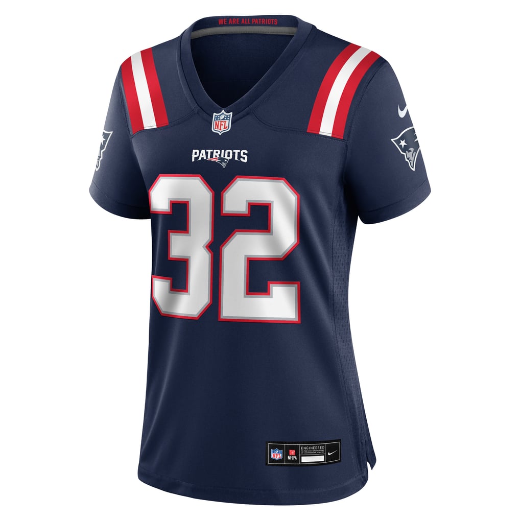 Women's New England Patriots TreVeyon Henderson Nike  Navy  Game Jersey - Image 3