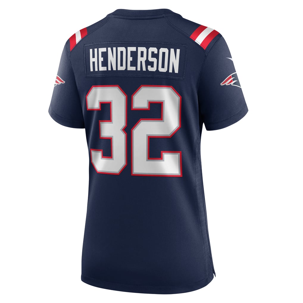 Women's New England Patriots TreVeyon Henderson Nike  Navy  Game Jersey - Image 4