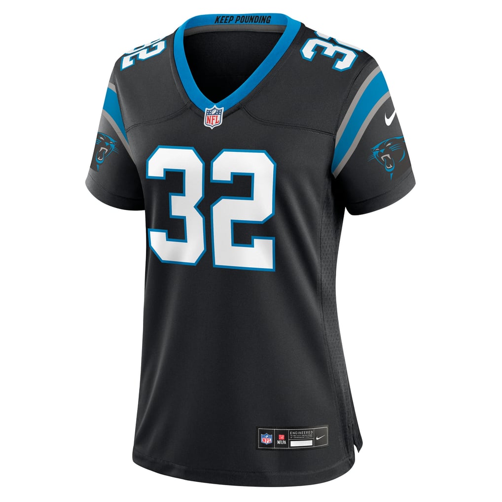 Women's Carolina Panthers Trevin Wallace Nike Black Team Game Jersey - Image 3