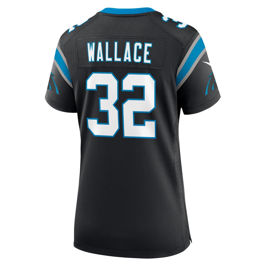 Women's Carolina Panthers Trevin Wallace Nike Black Team Game Jersey - Image 4