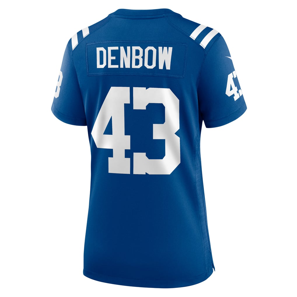 Women's Indianapolis Colts Trevor Denbow Nike Royal Game Player Jersey - Image 4